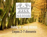 Lietuvos pilių ir dvarų asociacija kviečia apsilankyti parkuose